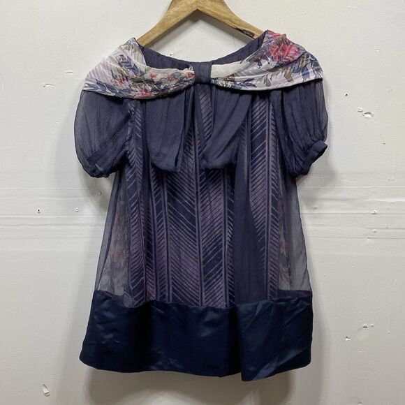 Sportmax Silk Layered Blouse Small - Picture 8 of 8